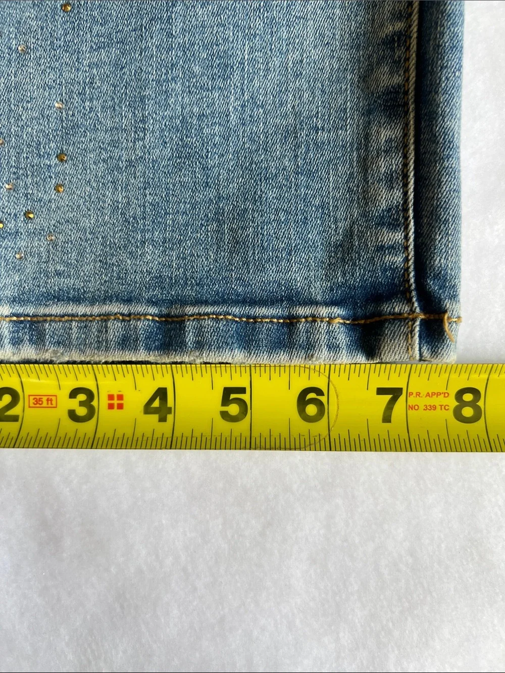 Lane Bryant Embellished Rhinestone 360 Flex Straight Leg Jeans-Sz 14
